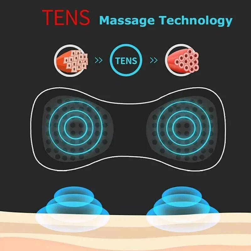 HQ-185 portable electric shoulder and neck massager with compact black design