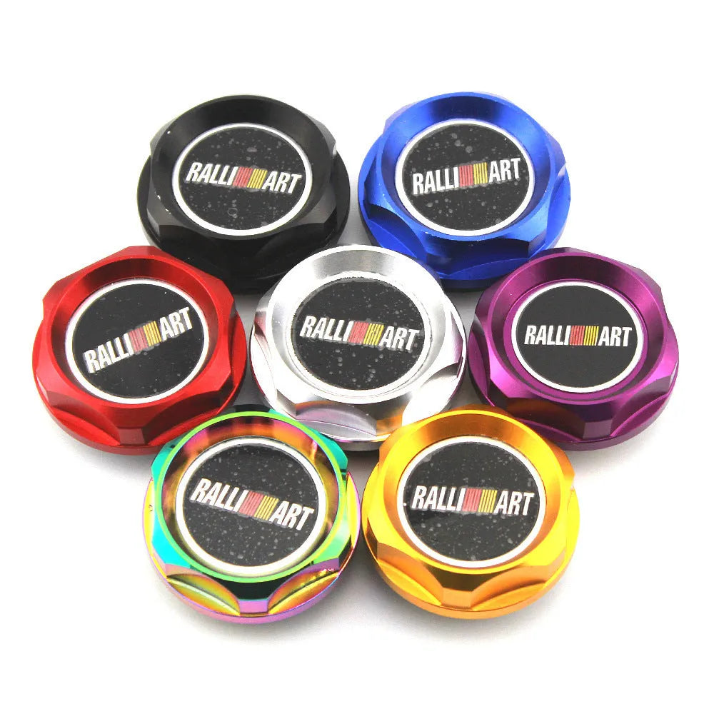 Aluminium alloy oil filter cap for Mitsubishi models in six colour options