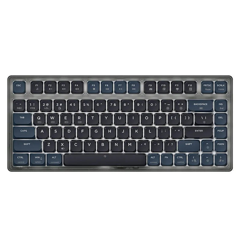 AJAZZ AK832PRO mechanical keyboard with colour screen display and compact 81-key layout in green colour option