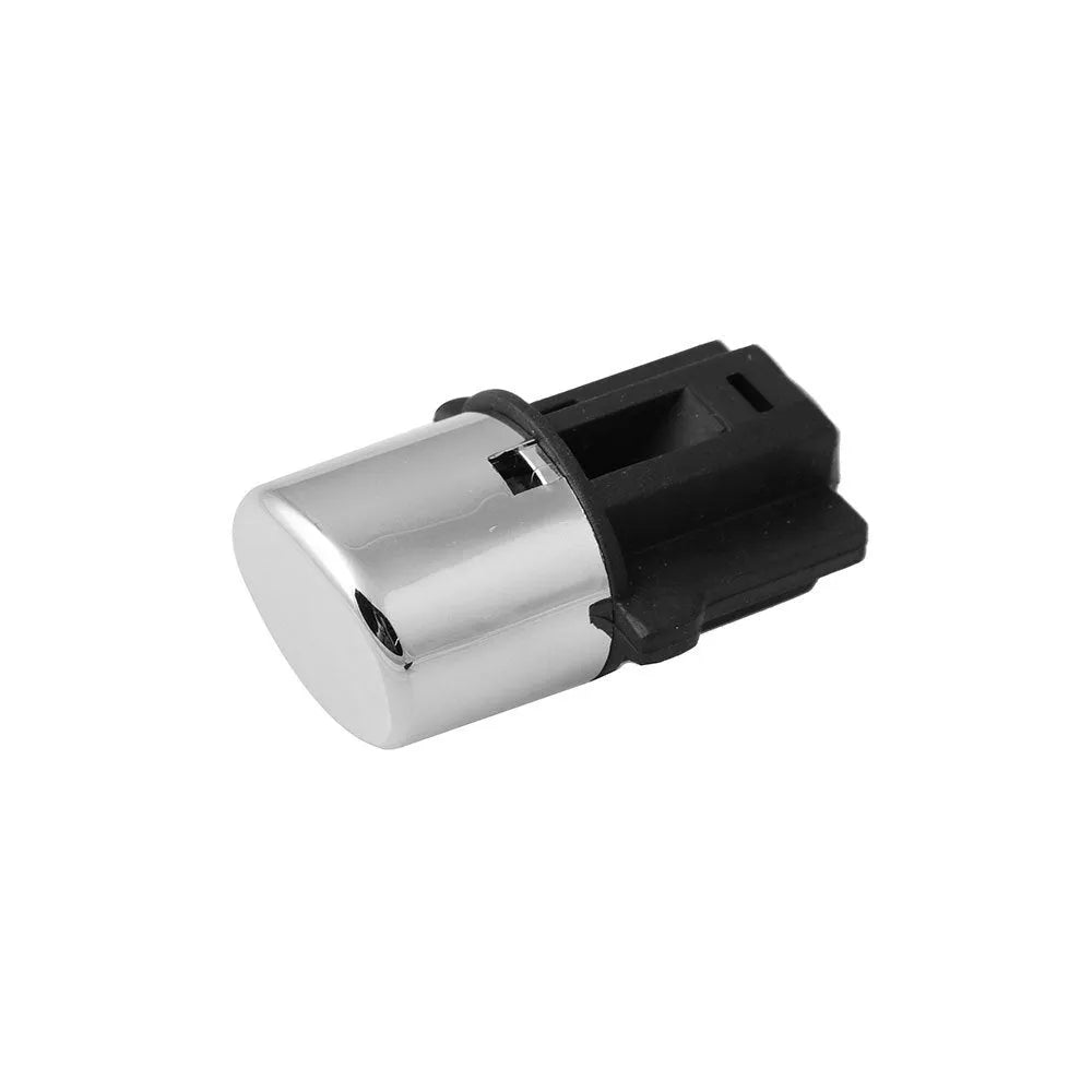 Black ABS shift button handle assembly with spring and side plate for Honda Accord 2003-2005.