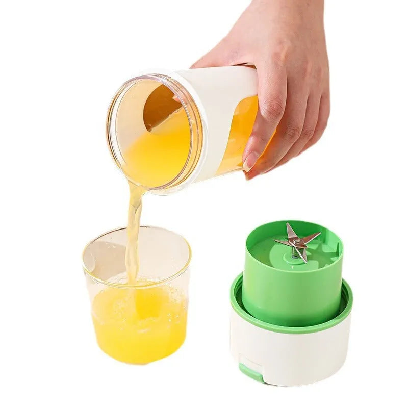 Portable USB rechargeable kitchen juicer in blue, green or orange with 400ml capacity