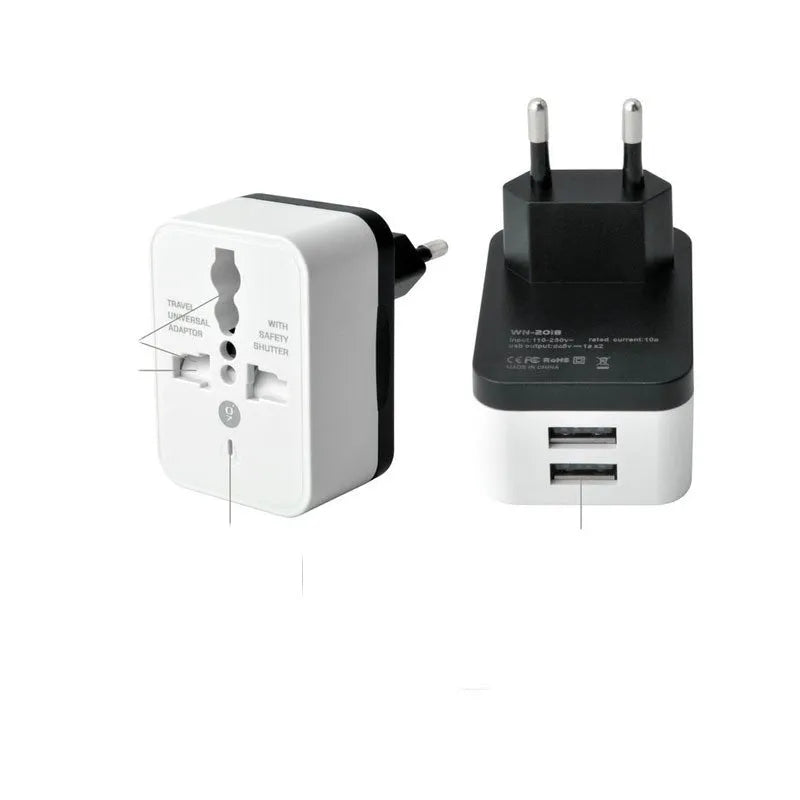 Black three-in-one wireless magnetic charger with desk lamp and USB cable on a wooden desk.