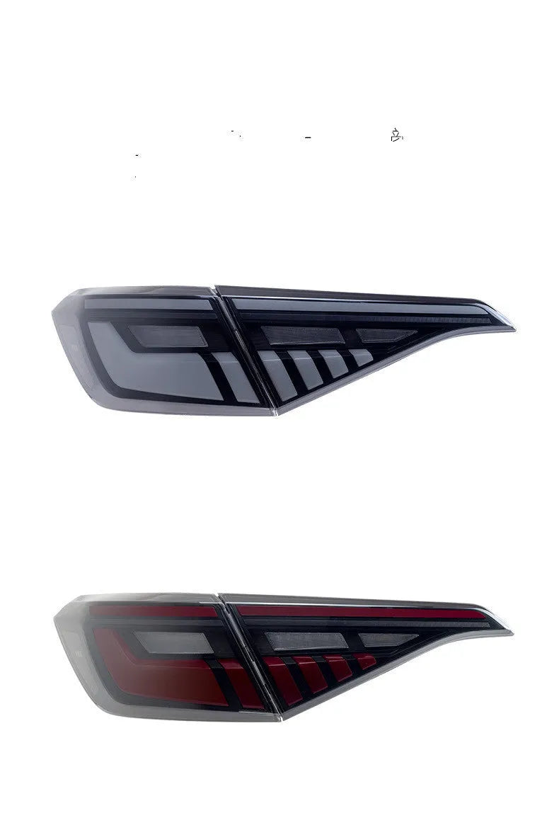 11th Generation Honda Civic modified LED taillight assembly in black and red or black and white