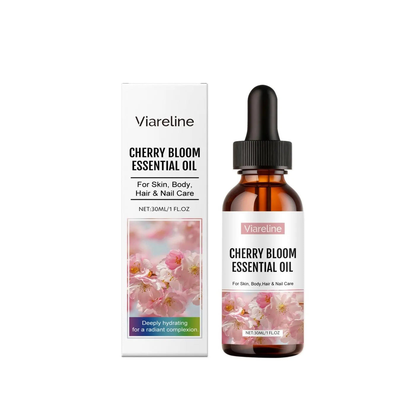 30ml bottle of cherry blossom nourishing care oil with shea butter and vitamin E