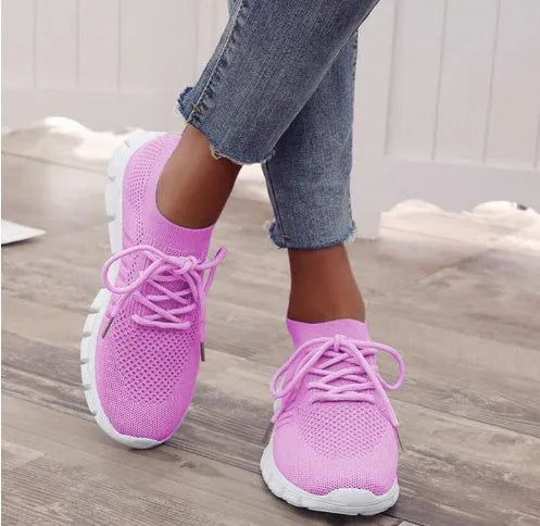 Women's high-cut lace-up casual sneakers in multiple colours with rubber soles