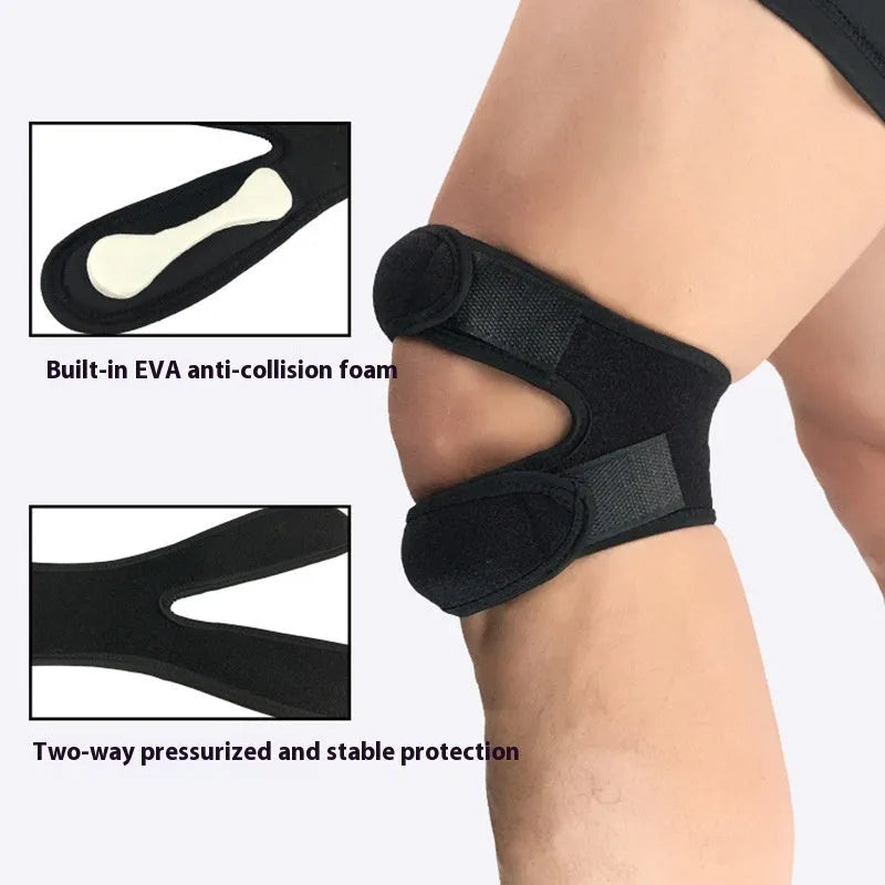 Shock absorption leggings with built-in knee protection for basketball football sports