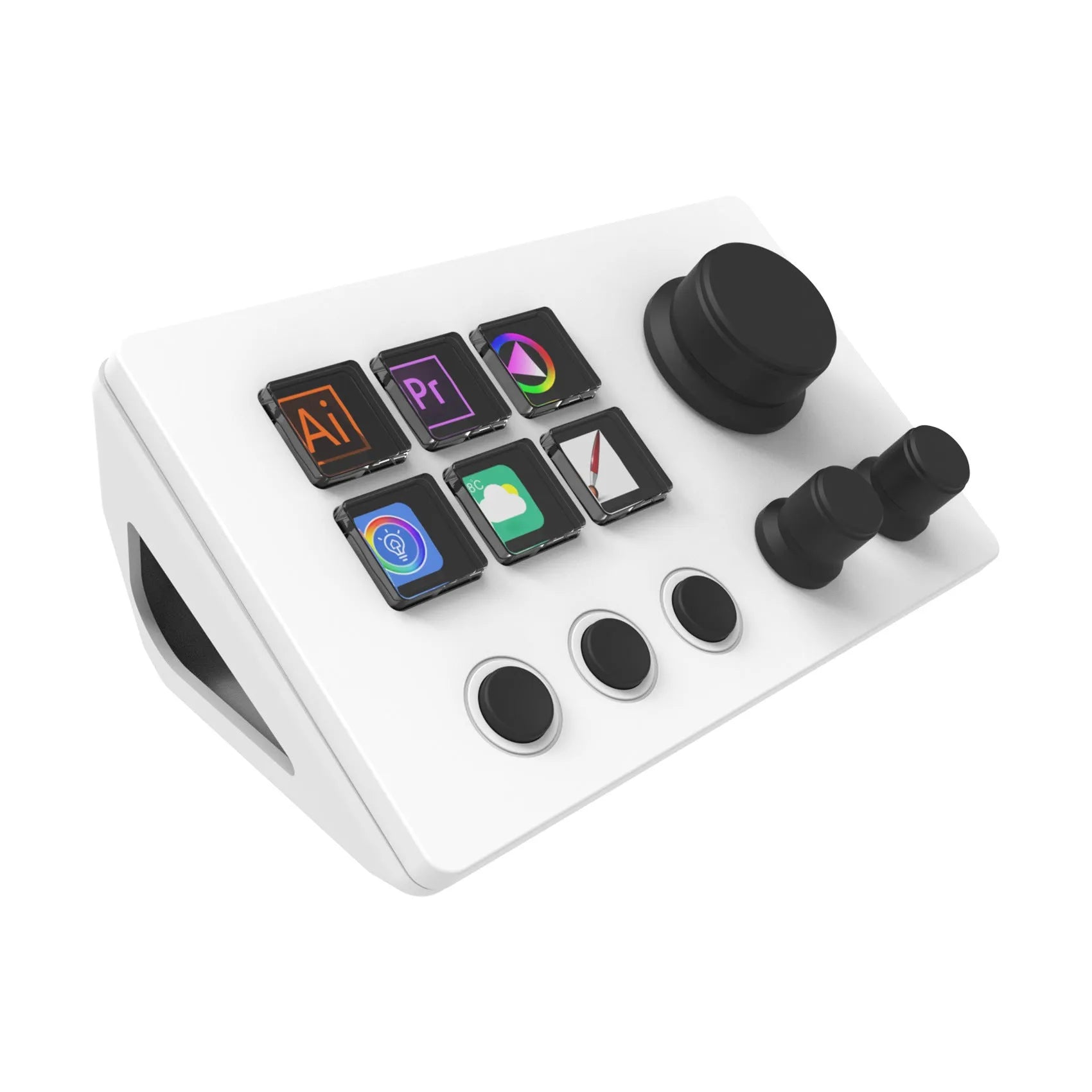 Visual Keyboard N3 white silica gel USB numeric keypad with cable and bracket