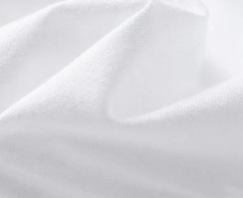 Men's pure cotton short sleeve T-shirt in loose fit business style, available in white and black colours