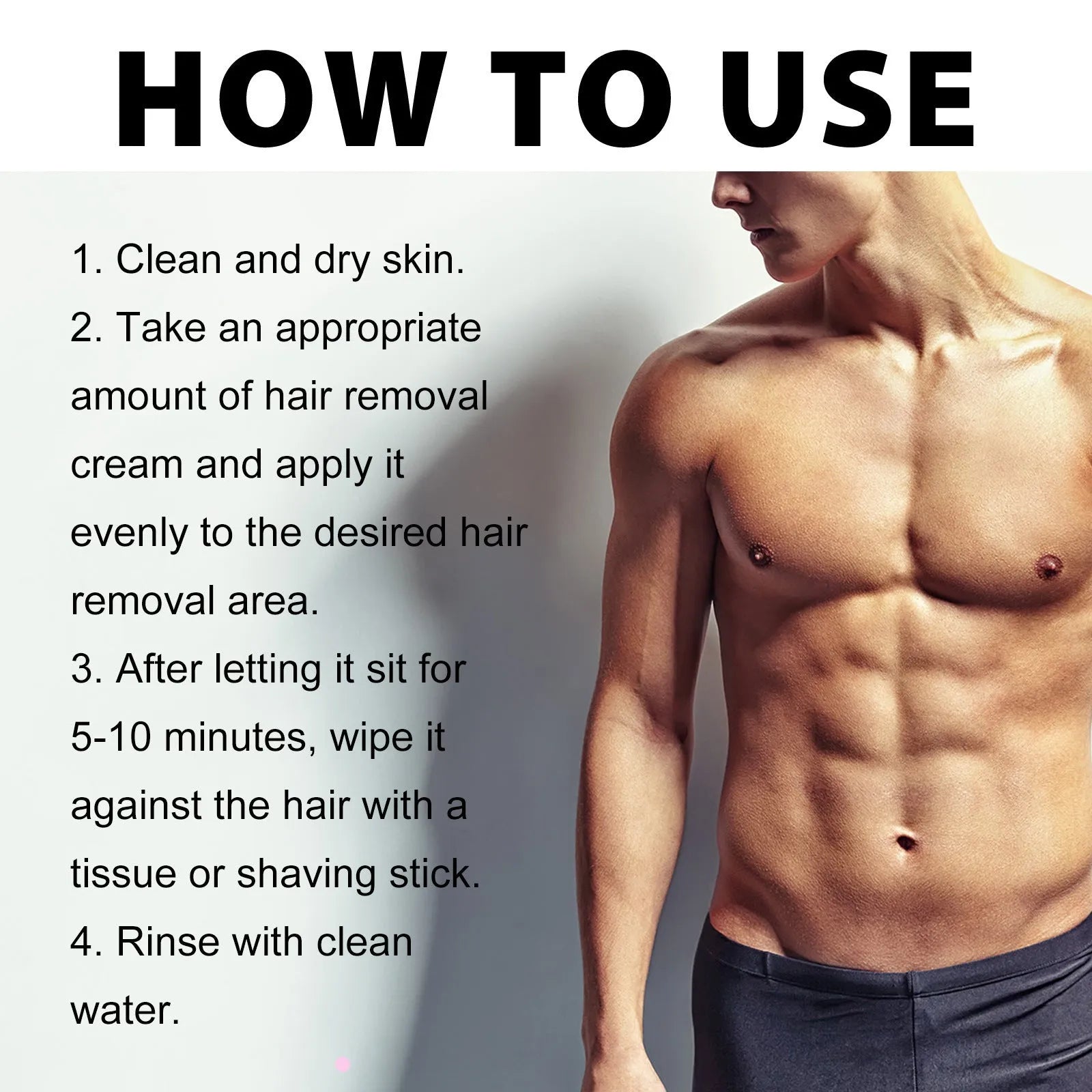 100ml men's hair removal cream for beard, armpit, hand and leg hair removal
