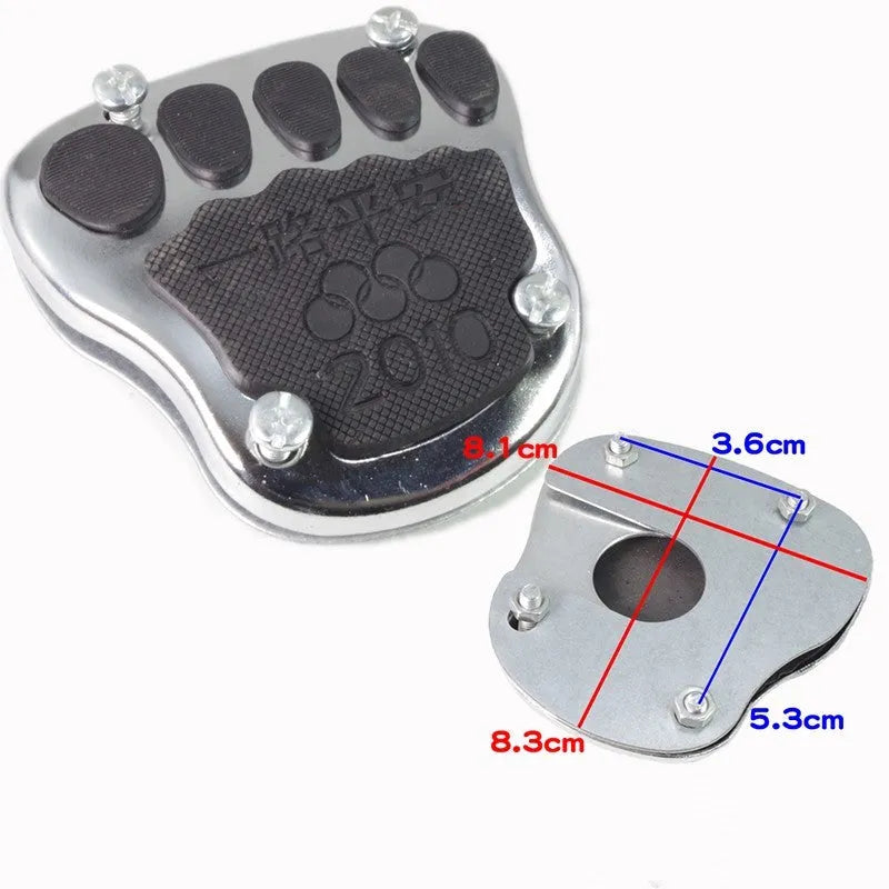Metal motorcycle scooter brake pedal skid plate replacement footplate