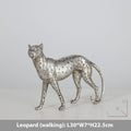 Leopard resin craft ornament in modern simplicity style on display surface