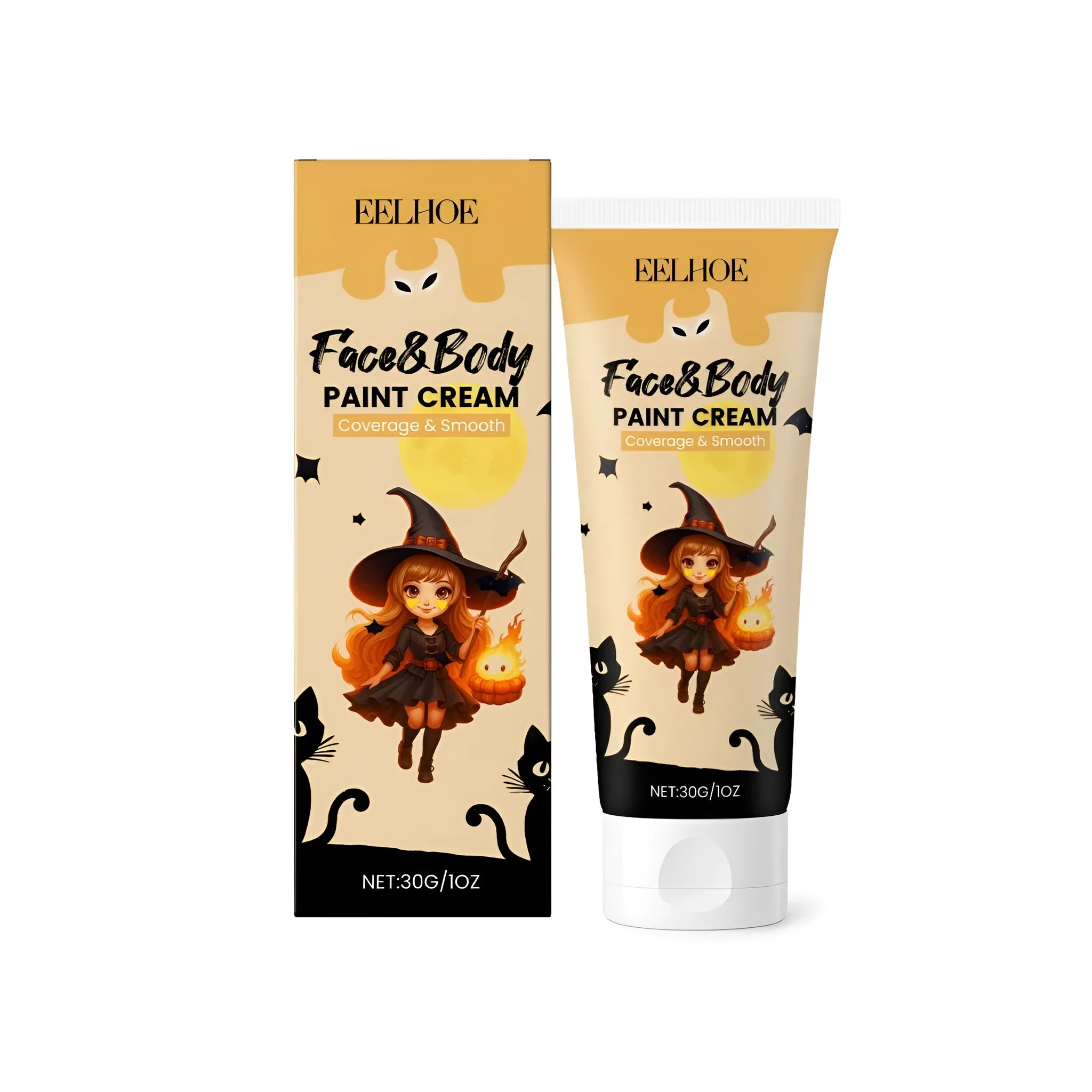 30g tube of cream-based face and body paint for artistic make-up.