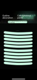 20-piece pack of arc-pattern reflective wheel hub stickers in multiple colour options
