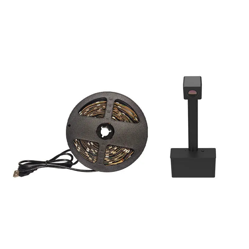 Graffiti IPC TV colour picker kit with RGB LED light strip, 30 LEDs per metre, 180° beam angle, Alexa support