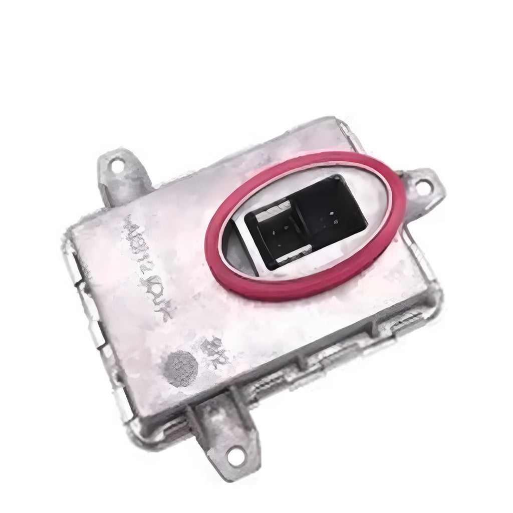 Metal housing headlight ballast unit showing 14x11x4.5cm dimensions
