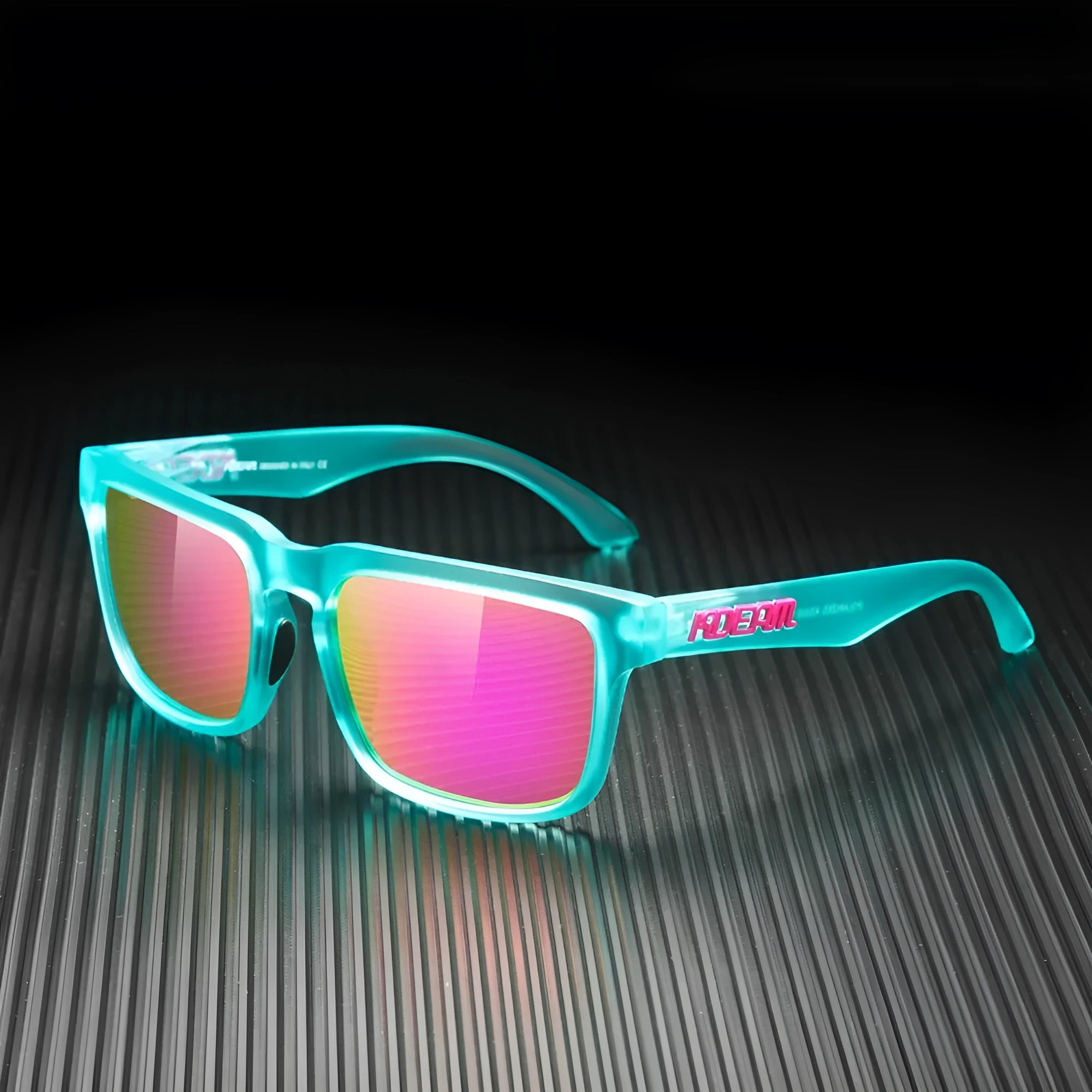 Square polarized sunglasses with TAC lenses and PC frame in multiple colour options
