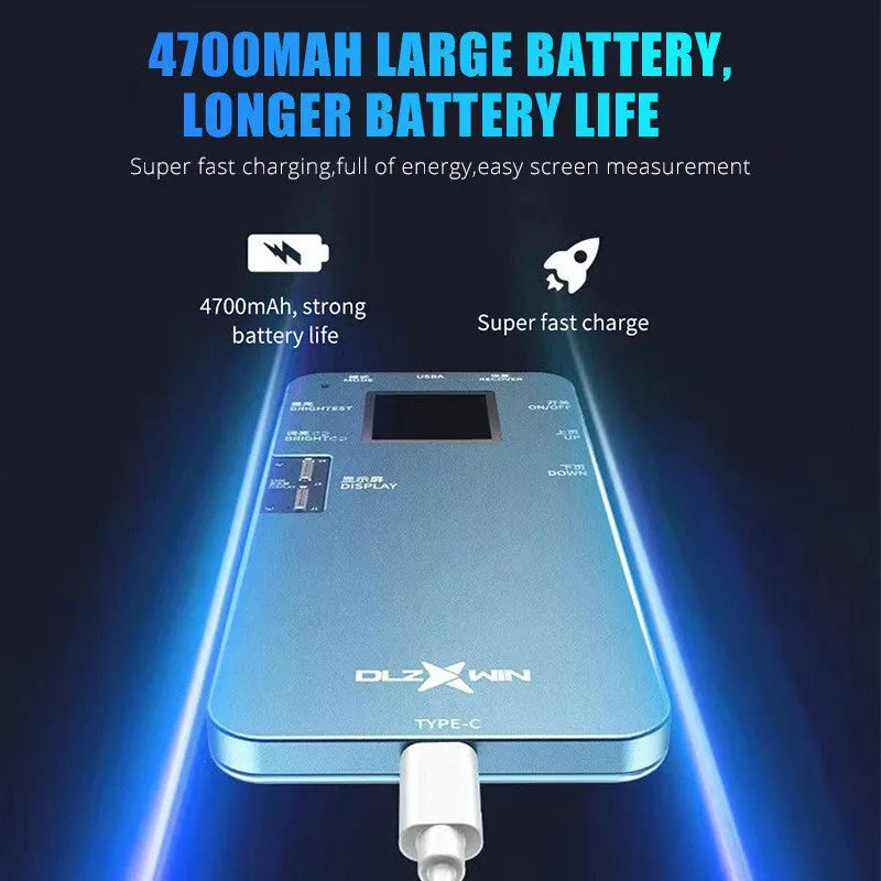 S300 model mobile phone screen tester for Huawei devices on a workbench.