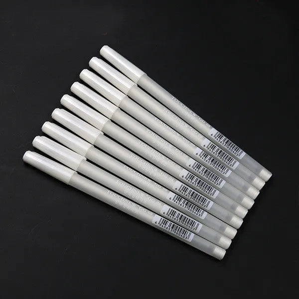 Touchnew hand-painted highlight pen in golden, silver and white colours for black card artwork