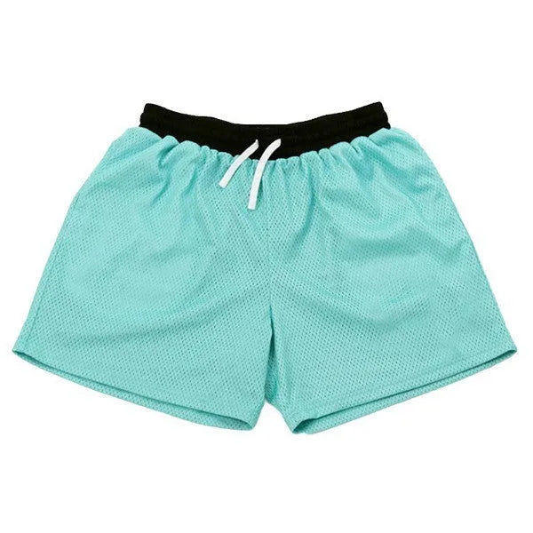 Men's mesh quick-drying shorts in black, red, green, purple or blue for summer sports