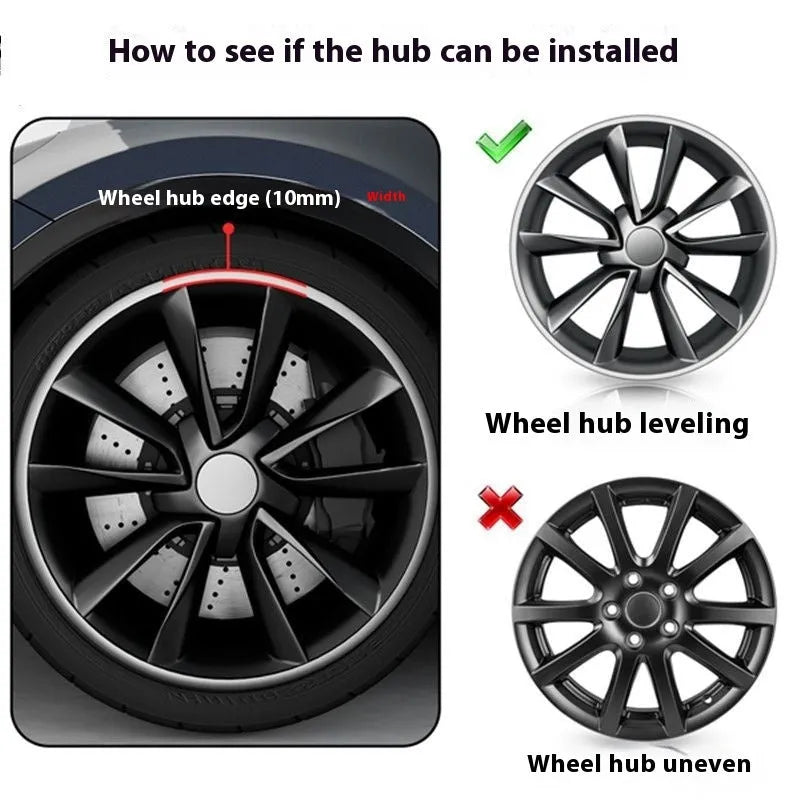 Set of four 18-inch car wheel hub guard circles in assorted colours showing scratch-resistant rim protection rings