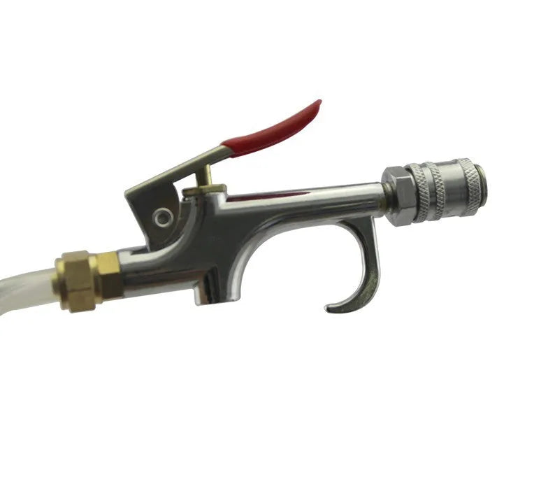 Pneumatic automatic transmission oil changer machine with motor and fluid tank for garage use.