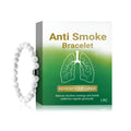 Synthetic turquoise smoke prevention bracelet with stretch band for women