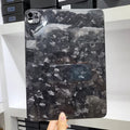 Genuine carbon fibre hard protective cover for Apple iPad Pro 11 in a plaid pattern.