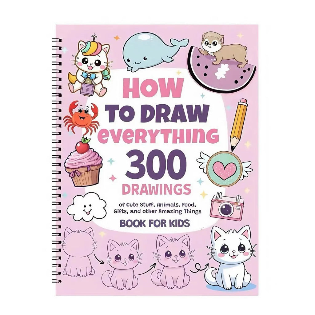 How To Draw Everything Painting Book with decomposition drawing guide, coated paper, 28.5 x 21 cm, Decomposition Drawing Book cover