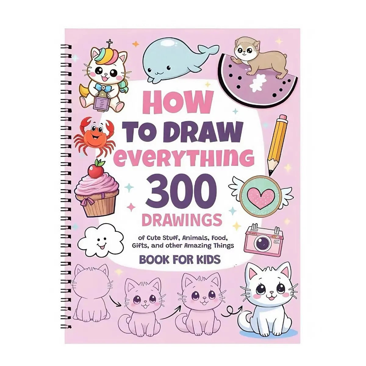 How To Draw Everything Painting Book with decomposition drawing guide, coated paper, 28.5 x 21 cm, Decomposition Drawing Book cover