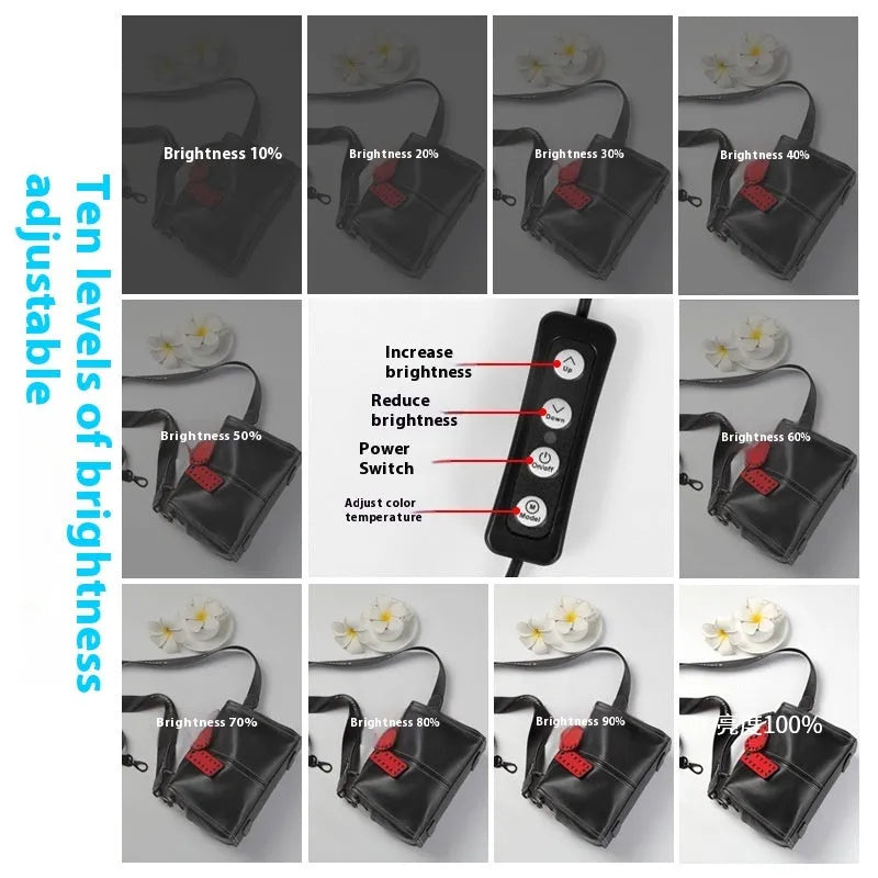 50cm foldable studio light box with metal frame and USB plug for product photography