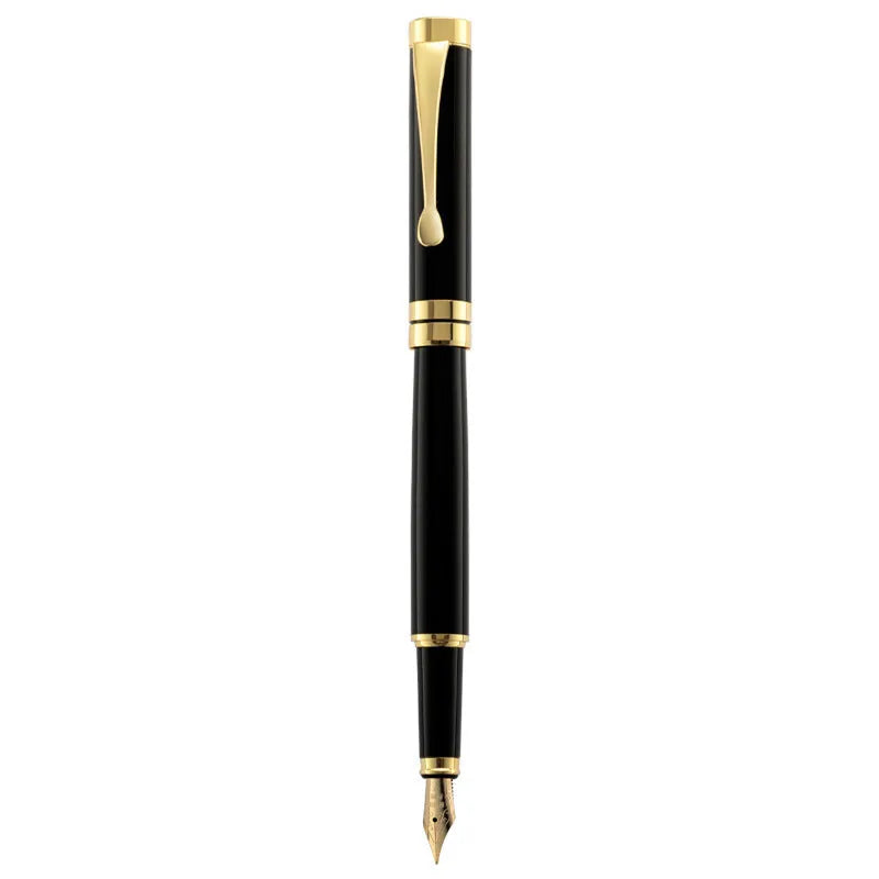 Metal fountain pen set with 26 pieces for calligraphy practice in multiple colour options with different nib types