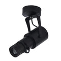 Black surface-mounted LED spotlight with aluminium shell for restaurant atmospheric lighting