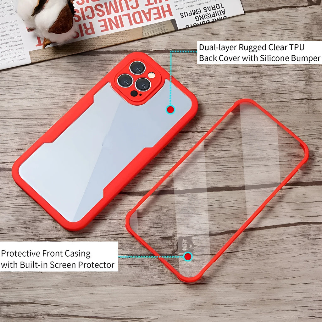 TPU protective iPhone case in 360 Qicai colours for models including iPhone 14 Pro Max and 13.