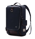 Men's Oxford cloth backpack in a modern Korean design, shown in Army Green colour, with dimensions 30x16x46cm.
