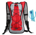 Lightweight waterproof outdoor sports backpack in black, available with 2L water bag for running and off-road riding