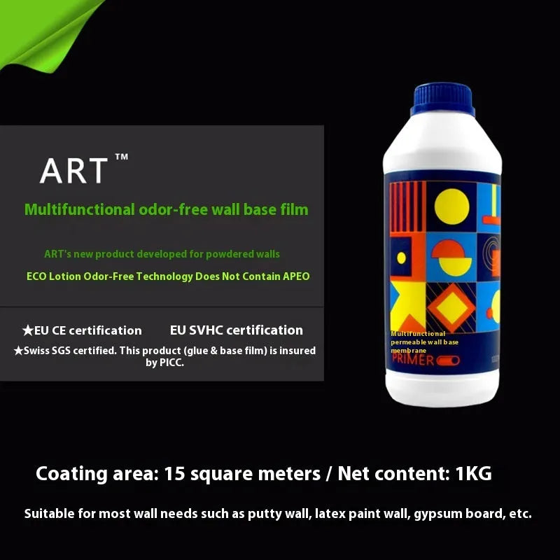 Three rolls of Glutinous Rice Wallpaper Glue E, a formaldehyde-free adhesive for home decoration.