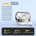 Wireless Bluetooth earbuds in charging case with dawn white and starry sky black colour options
