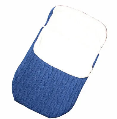 Envelope baby stroller sleeping bag in a plain colour with thick filling for winter.
