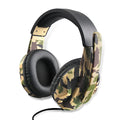 Green PS4 wired gaming headset over-ear design with 3.5mm connector and built-in microphone