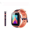 360 SE5 blue children's smartwatch with stainless steel band on a child's wrist.