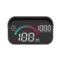 Black universal head-up display car GPS speed compass projector with USB connection