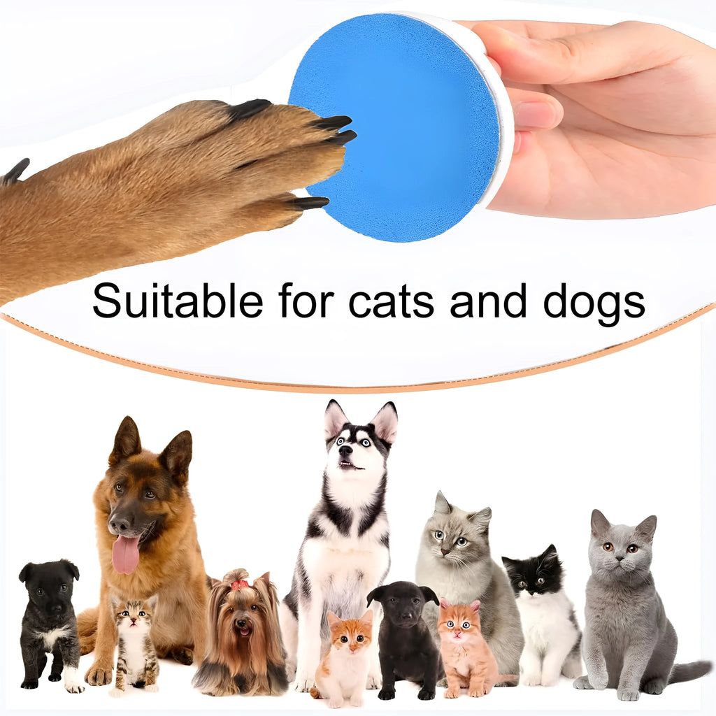 Upgraded dog nail file scratch board with ergonomic handle in choice of four colours