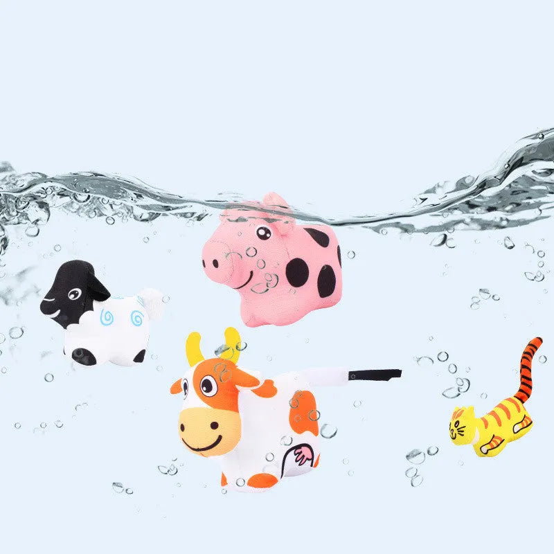 Baby play blanket crawling mat with animal toys, 1 cm thick, in farm or jungle theme.