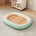 Removable cover cotton-filled pet bed in various sizes and colours for dogs and cats
