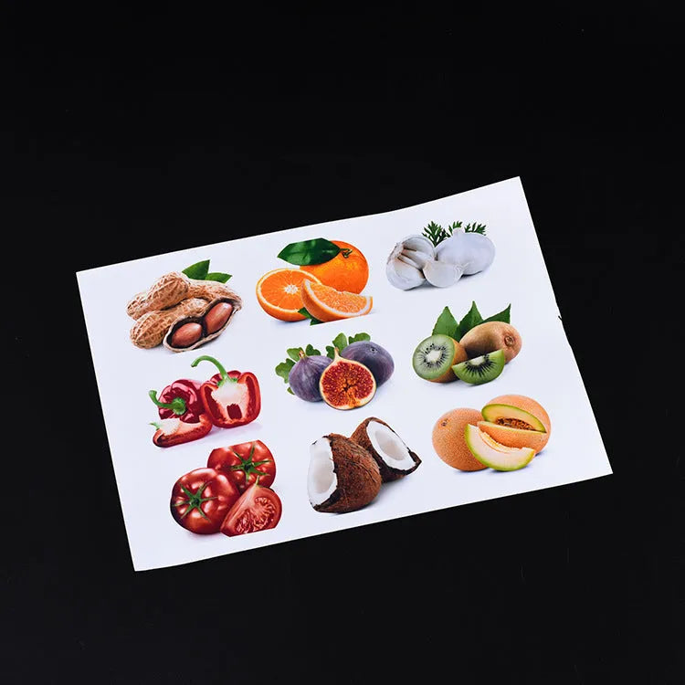 A4 matte black PVC self-adhesive sticker sheets in fine sand finish, 50 sheets per pack