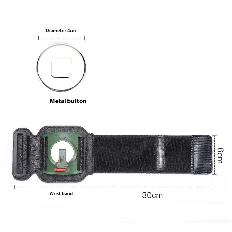 Mobile phone arm bag wrist strap holder in black and army green colours for takeaway driving and sports