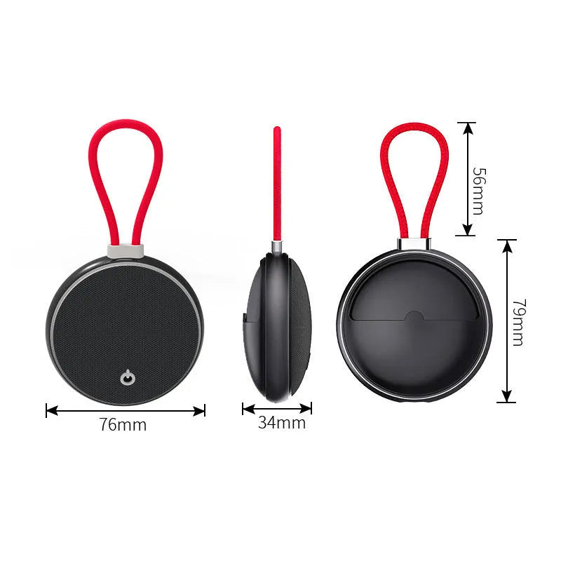 Wireless Bluetooth headset with noise reduction, wireless charging, power display, in black or red