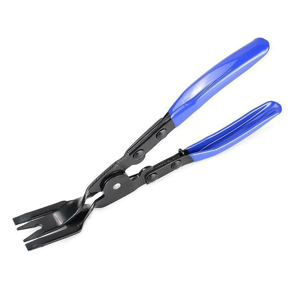 Blue steel car door panel removal pliers with 235mm length for interior clamp disassembly