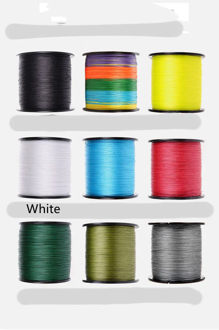 PE braided fishing line spool 500 metres 6-300LB multiple colours and sizes for hook drop spinning wheels