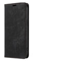 Magnetic flip phone case for iPhone in solid colours, showing TPU frame and leather cover.
